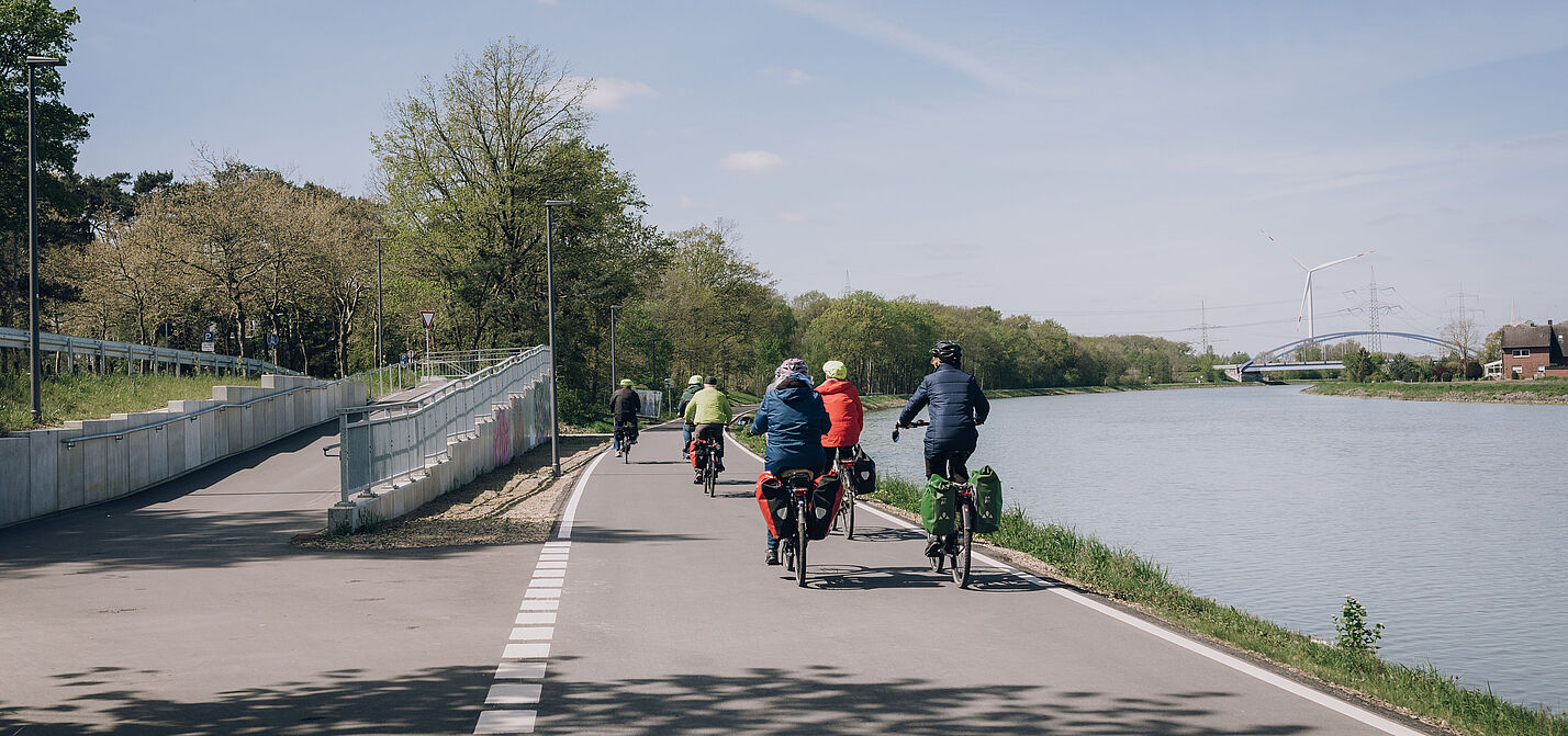 Kanalpromenade Radweg Münster
