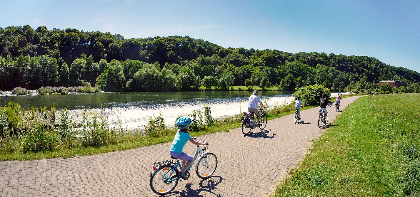 Ruhrtalradweg am Wehr Radweg Witten