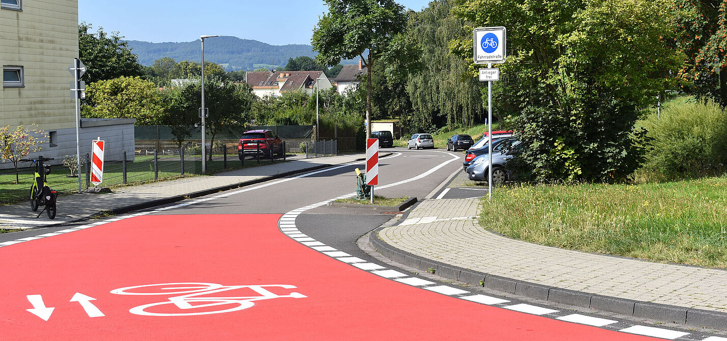 Fahrradstraße Fahrradweg Baunatal