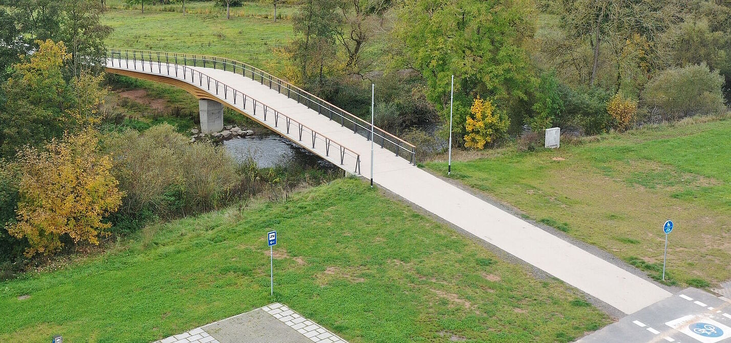 Rad- und Fußgängerbrücke Frankenberg Radbrücke Frankenberg