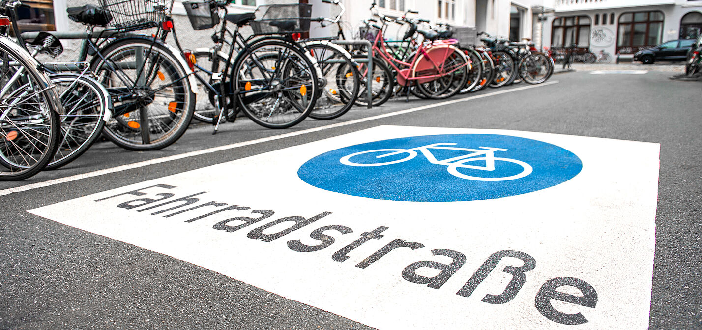 Fahrradstraße in Bremen Bremer Radweg