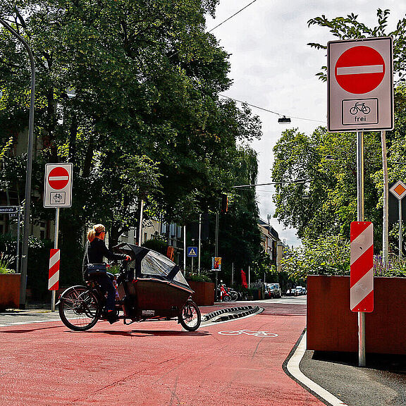 Radweg in Frankfurt am Main