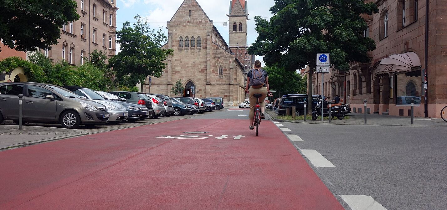 Fahrradstraße/Humboldtstraße Fahrradweg Nürnberg